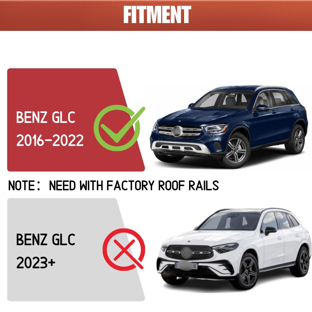 Amazon | ルーフラッククロスバー メルセデスベンツ GLC X253 2016